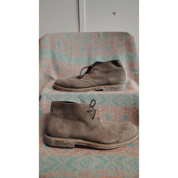 Nordstrom The Rail Men's Leather Size 10 Brown Chukka Boots - Picture 1 of 8